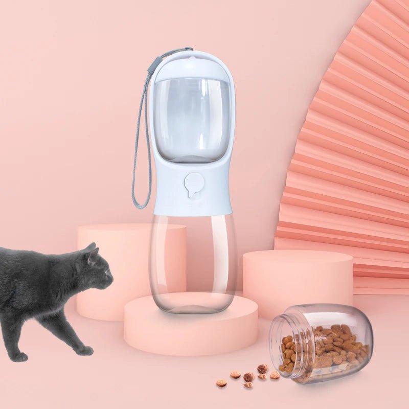 PortwaterBottle - Bouteille d'eau portable 2 en 1 - Calinours Chats