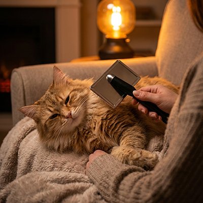 Brosse chat poil long​ 