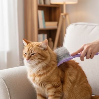 Brosse pour chat poil long​