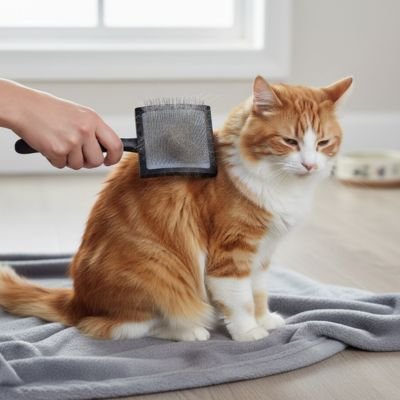 Brosse pour chat poil long​