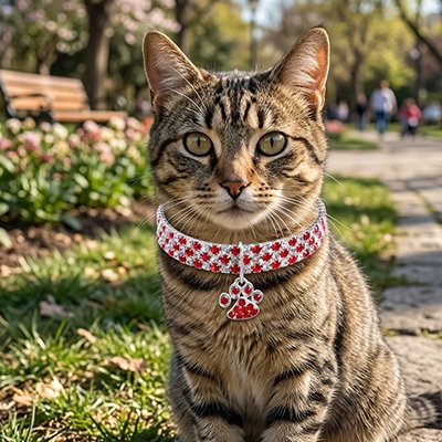Collier Chat 