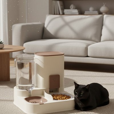 Distributeur de croquettes pour Chat