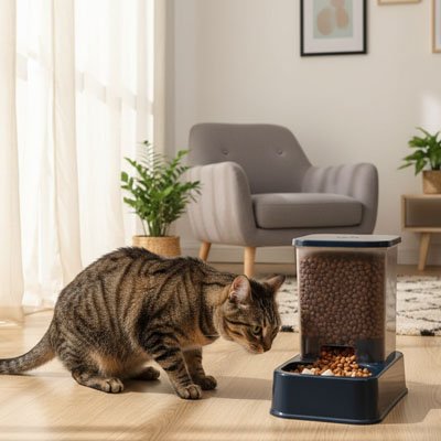 Distributeur de croquettes pour Chat