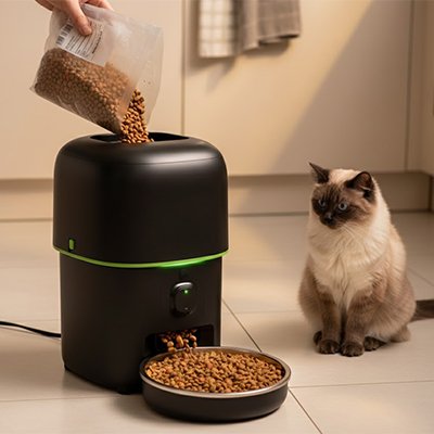Distributeur de croquettes pour Chat