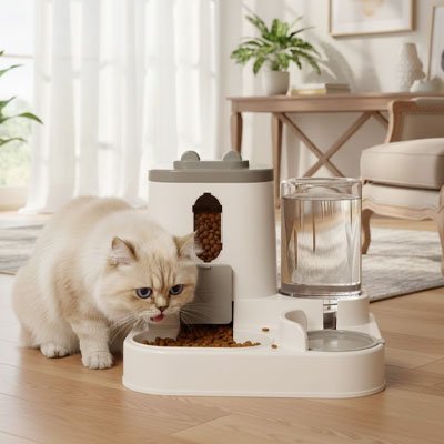 Distributeur de croquettes pour Chat