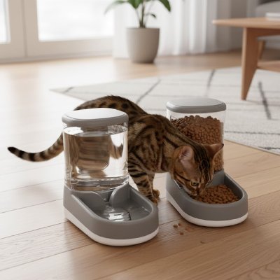 Distributeur de croquettes pour Chat