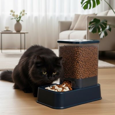 Distributeur de croquettes pour Chat