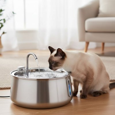 Fontaine a eau chat