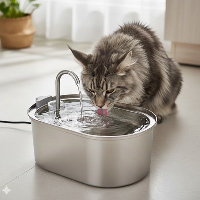 Fontaine a eau Chat