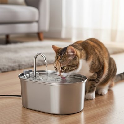 Fontaine a eau Chat