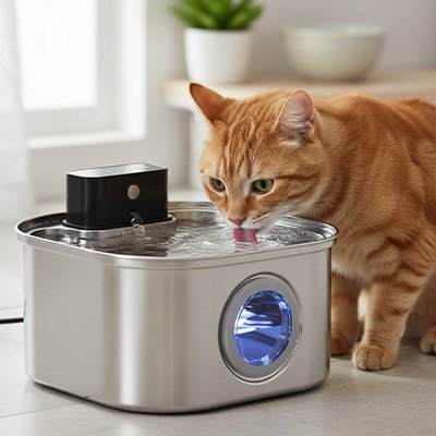 Fontaine a eau Chat