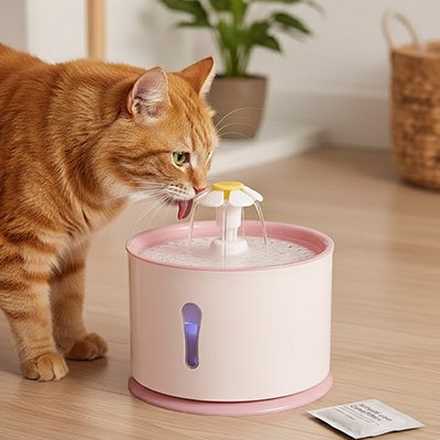 Fontaine a eau Chat