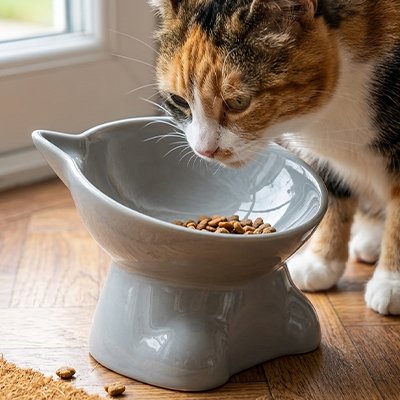 Gamelle surélevée chat 