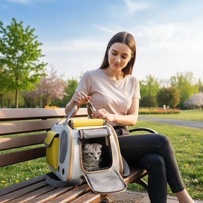 Sac de transport pour Chat | ConfortableBag™ - Calinours Chats