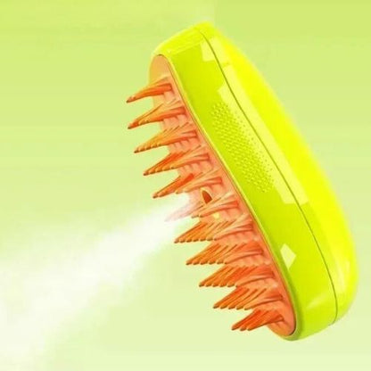 Brosse à vapeur électrique trois-en-un pour chats - VapoBrosse™ - Calinours Chats