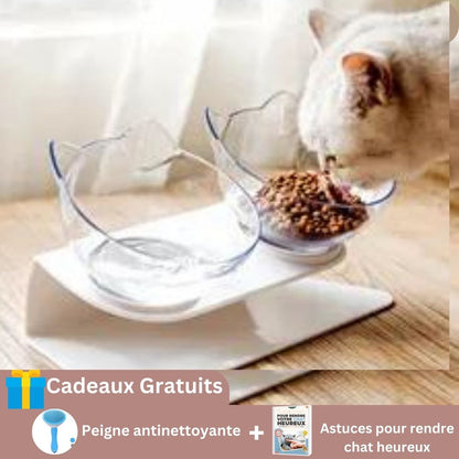 Coordinatingbowls™ - Double bols antidérapants pour chats - Calinours Chats