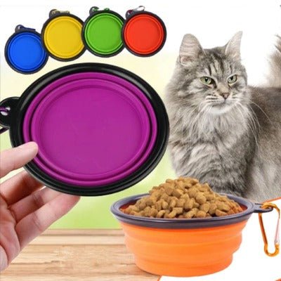 gamelle -anti-glouton-chat pliable  - Calinours Chats