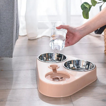 Gamelle chat et fontaine - Foodfountainbowl™ - Calinours Chats