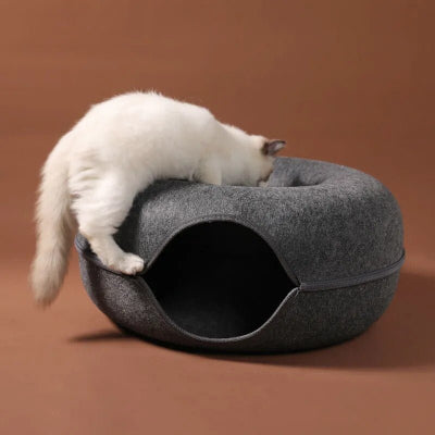 DonutBasCat™ - Panier donuts pour chats - Calinours Chats