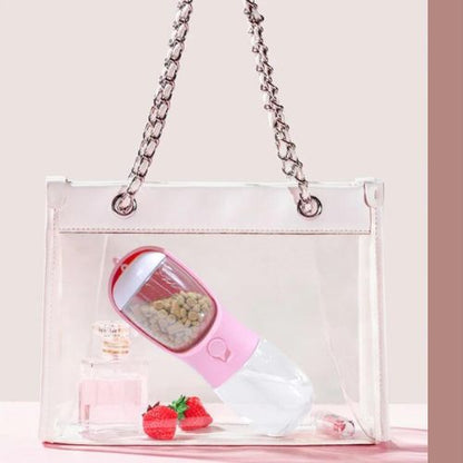 PortwaterBottle - Bouteille d'eau portable 2 en 1 - Calinours Chats