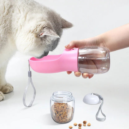 PortwaterBottle - Bouteille d'eau portable 2 en 1 - Calinours Chats